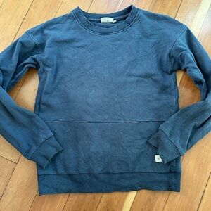 Wheat navy sweatshirt